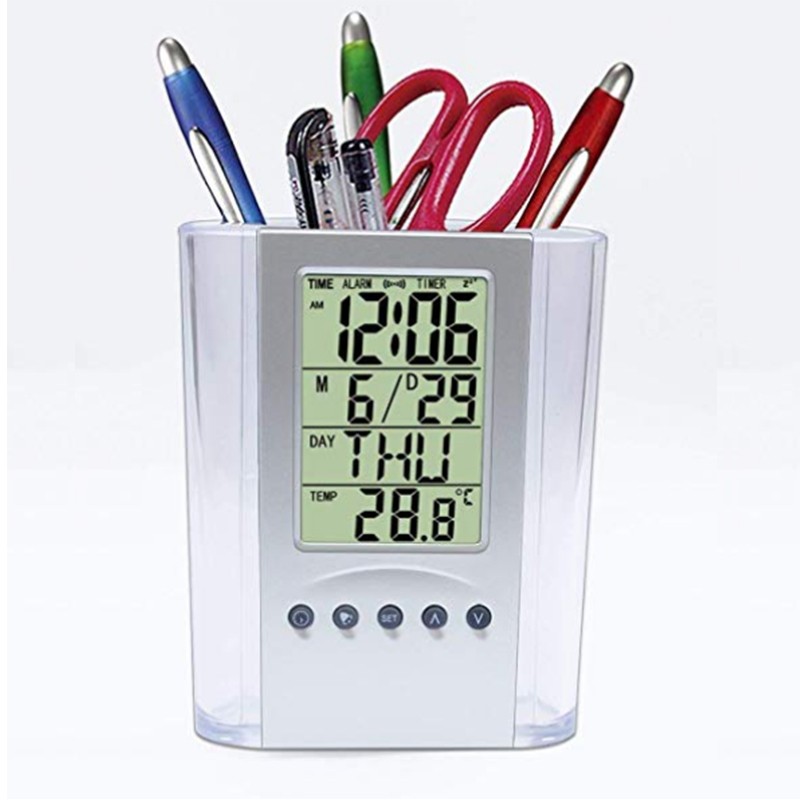 Multifunctional Perpetual Calendar Pen Clock