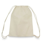 Natural Cotton Canvas Drawstring Backpack