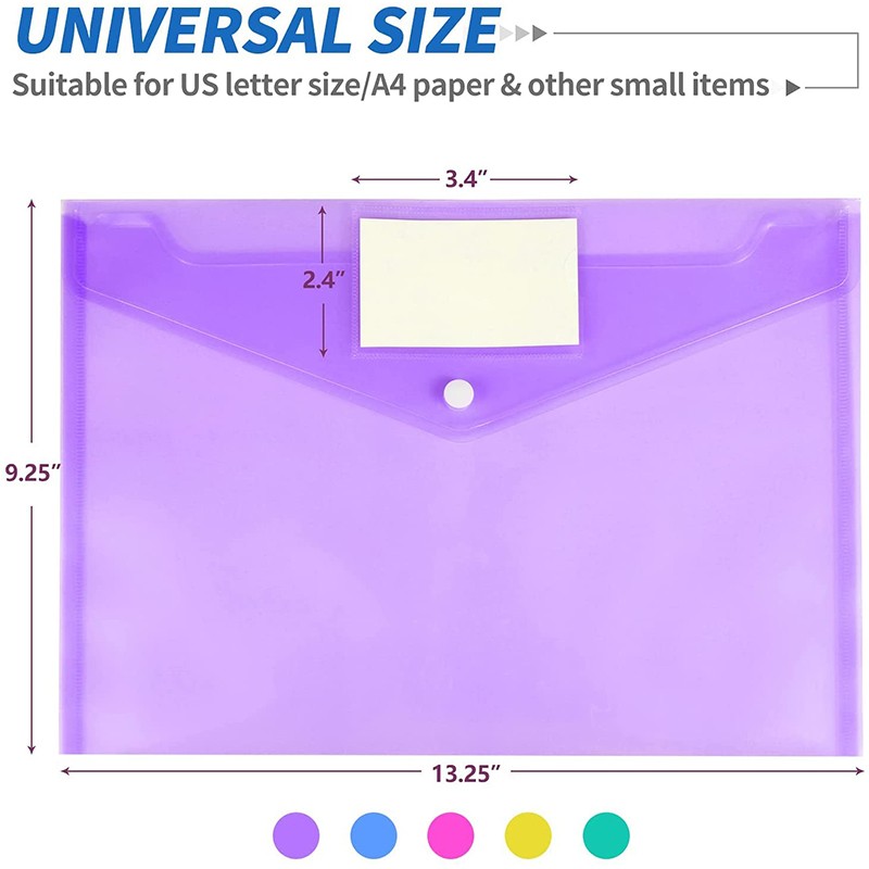 PVC Document Envelope With Business Card Pocket