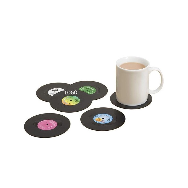 PVC Vinyl Record Coasters Cup Mat