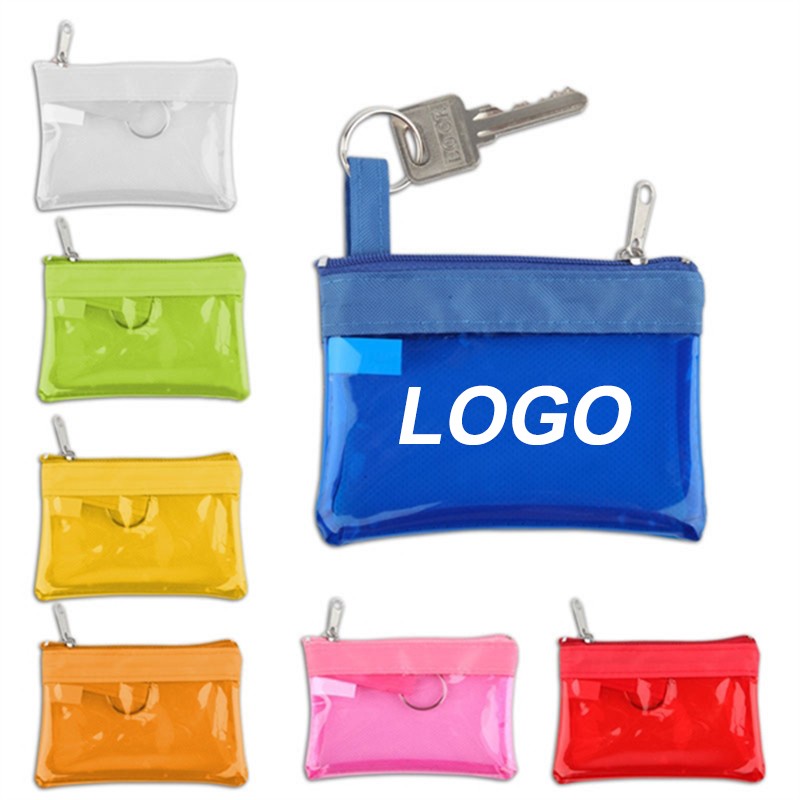 PVC Zippered Coin Pouch