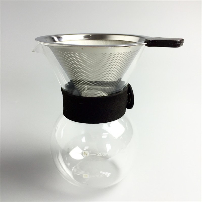 Pour Over Coffee Maker with Reusable Filter 200ML
