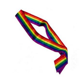 Rainbow Satin Sash