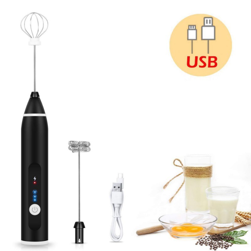 Rechargeable Milk Frother Electric Egg Beater