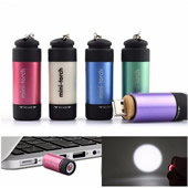 Rechargeable USB Flashlight Keychain