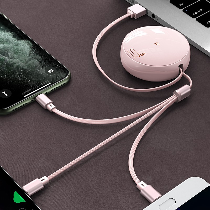 Retractable Charging Cable 3 in 1