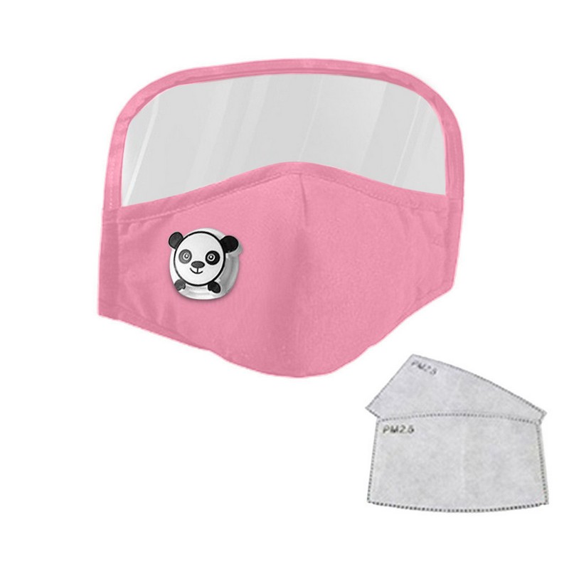 Reusable Cotton Face Mask Eye Shields With Filter for Kids