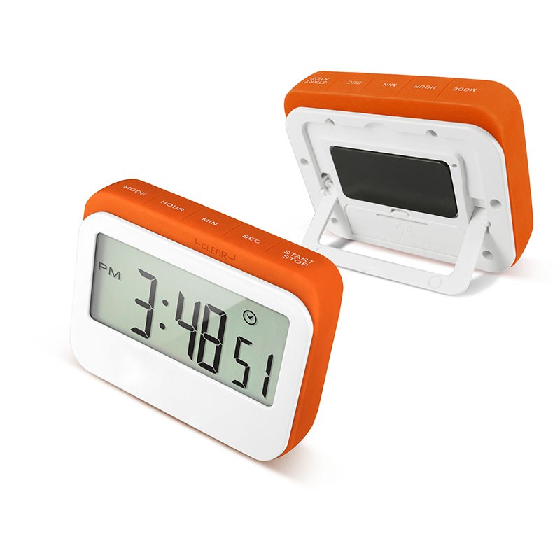Second to 24 Hours Timer Clock with Magnetic Clip