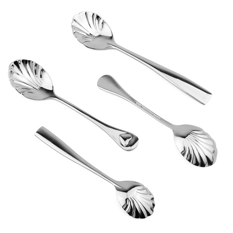 Shell-shaped Stainless Steel Spoon