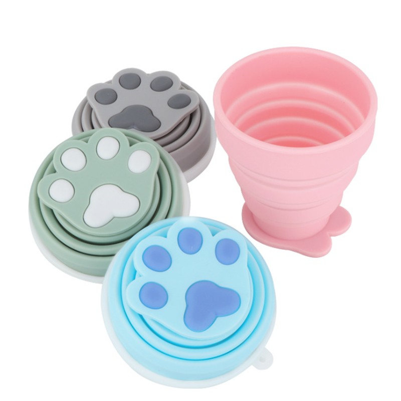 Silicone Collapsible Travel Cup with Lids 200ML