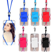 Silicone Phone Wallet With Lanyard