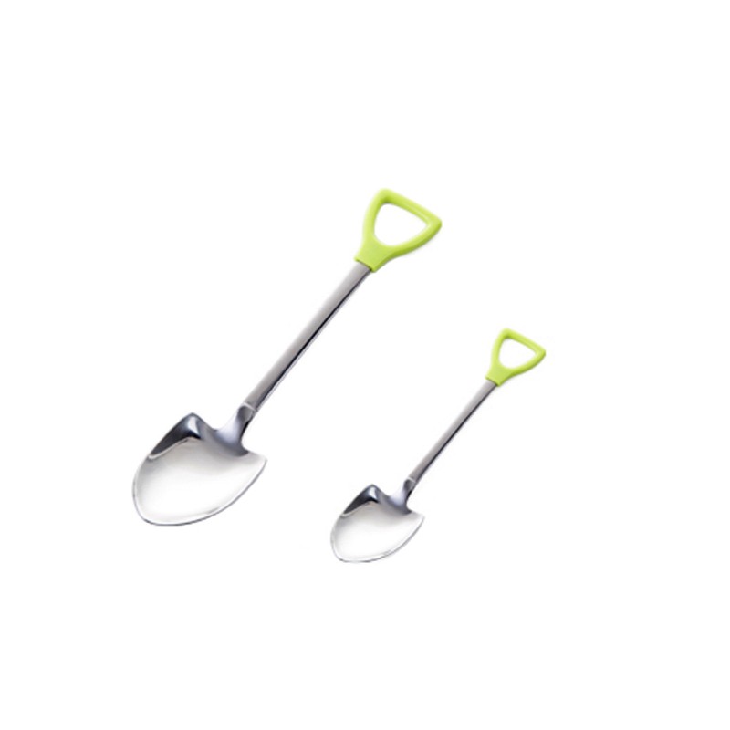Spade Shaped Stainless Steel Spoon