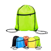 Sports Drawstring Backpack with Zipper