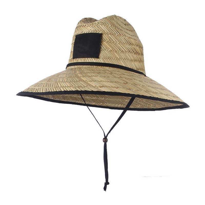 Summer Custom Straw Hat With Custom Patch