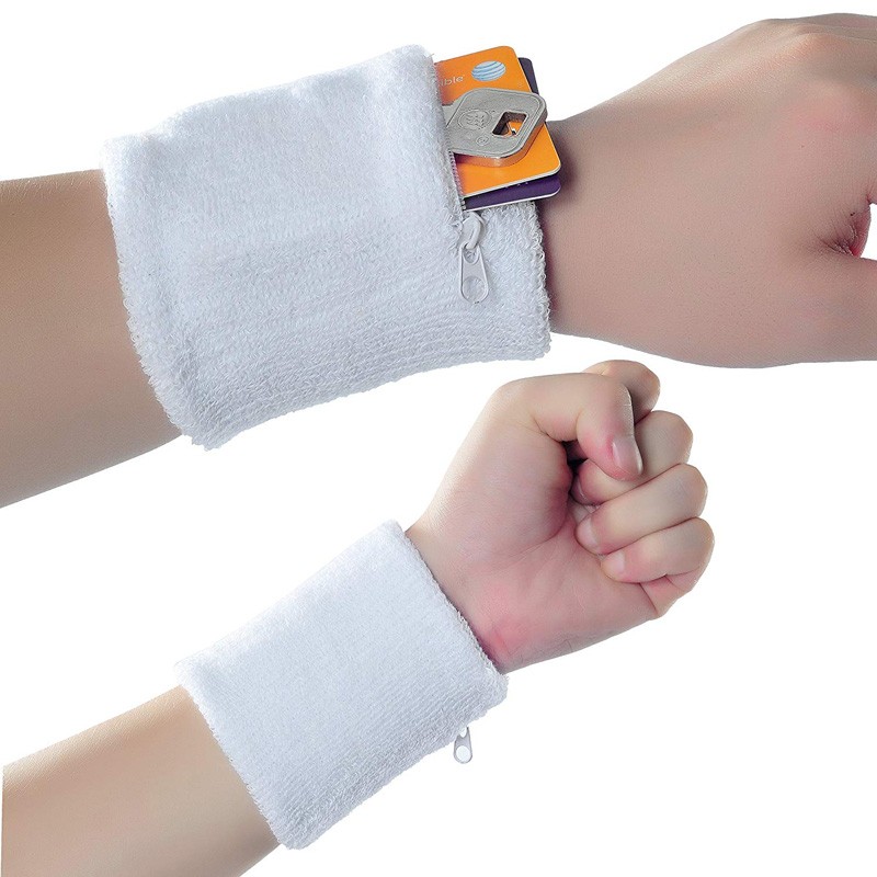 Terry Wristband with Pocket