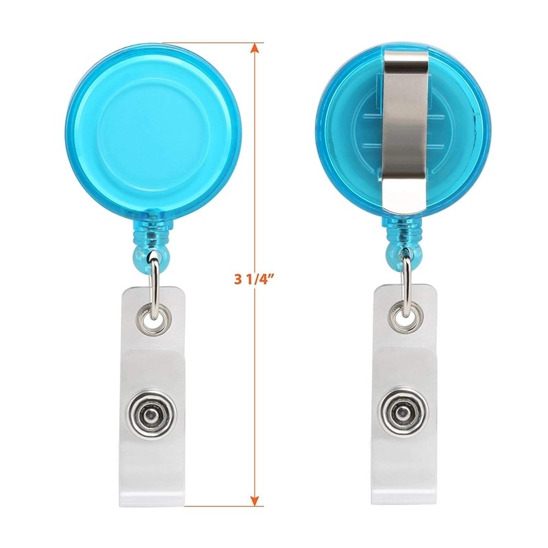The round retractable badge holder