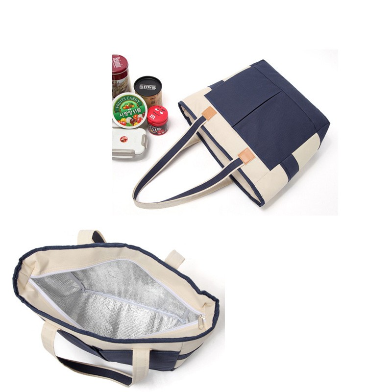 Two-tone Insulated Cooler Tote Bag