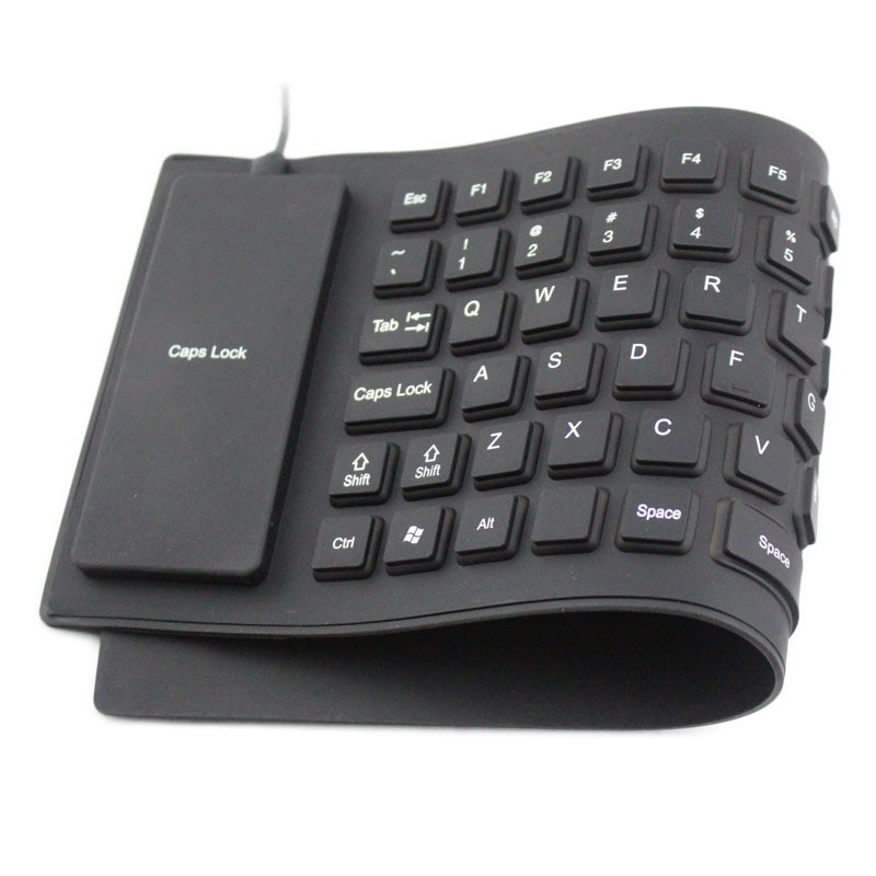 Waterproof 85-key USB Wired Silicone Keyboard