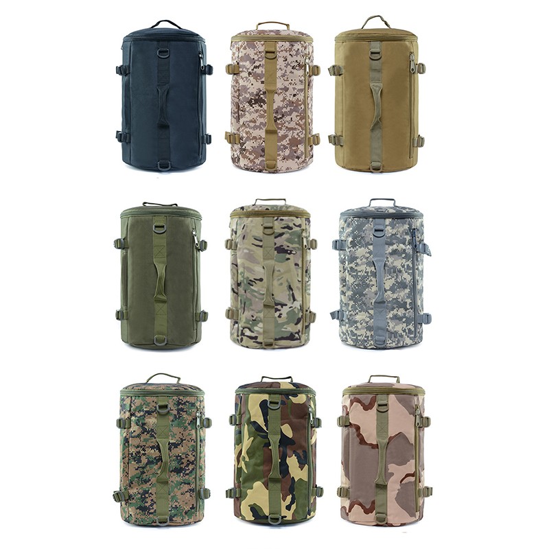 Waterproof Cylinder Tactical Canvas Bag