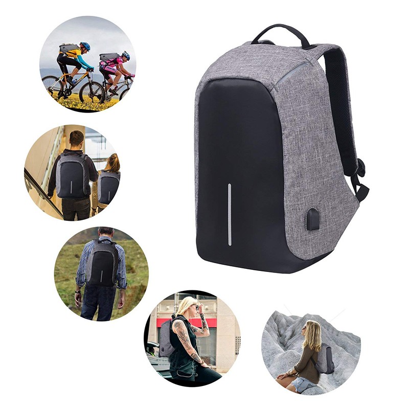 Waterproof Laptop Backpack with USB Charging Port