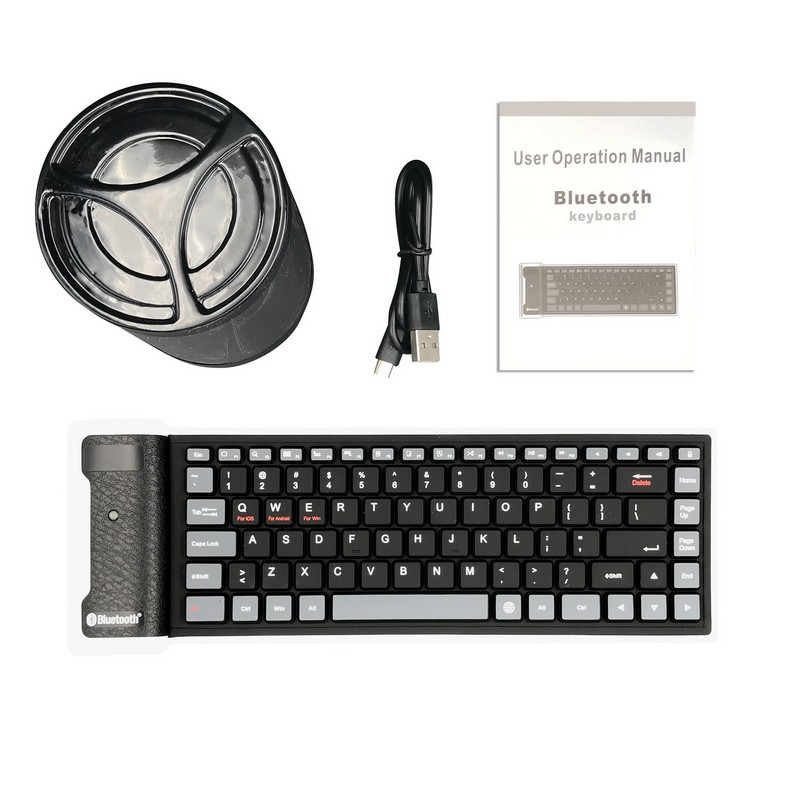 Waterproof Silicone Bluetooth Keyboard