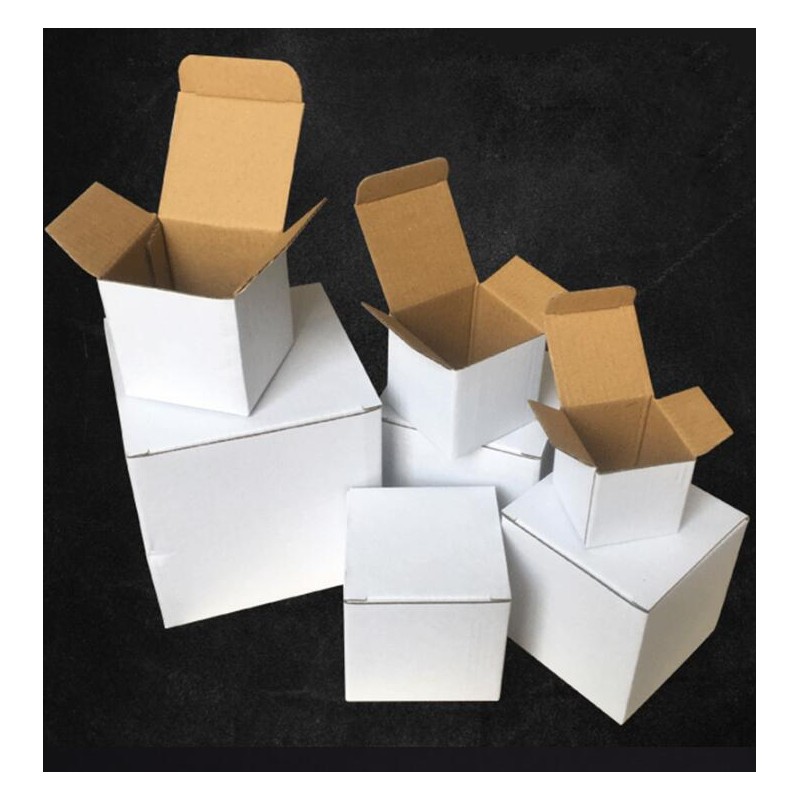 White B-Flute Corrugated Box
