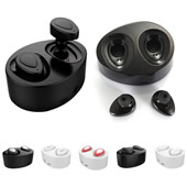 Wireless Earphones with Built-in Mic and Charging Case