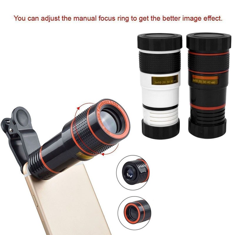 12X Zoom Optical Phone Camera Telescope Lens