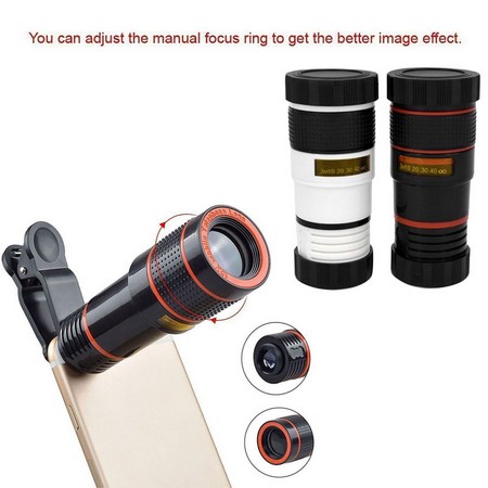 12X Zoom Optical Phone Camera Telescope Lens