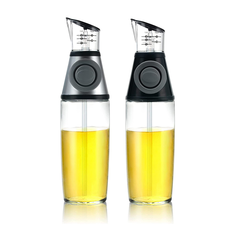 17oz Oil and Vinegar Measured Bottle with No Drip Bottle Spo