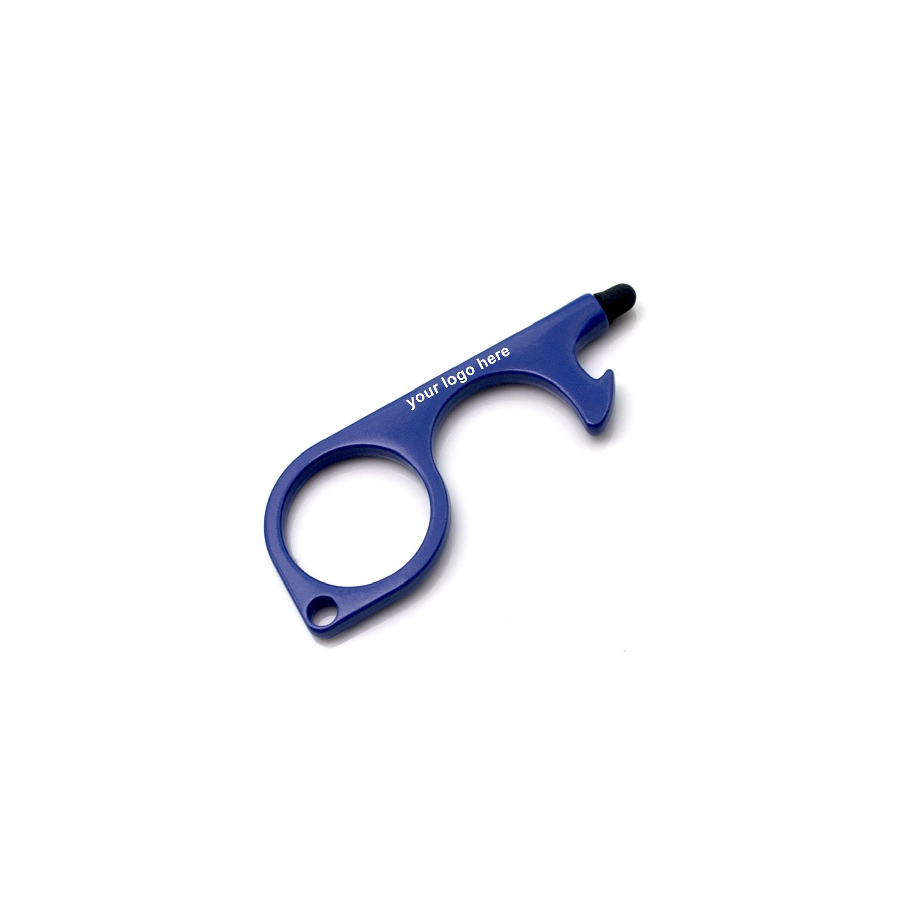 Non-Contact Door Opener with Rubber Stylus EDC Safety keychain Tool
