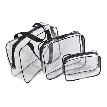 3 in 1 piece-set Cheap PVC Toiletry Case/Bag