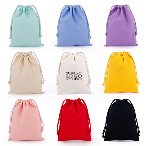 Stock Cotton Canvas Drawstring Bag