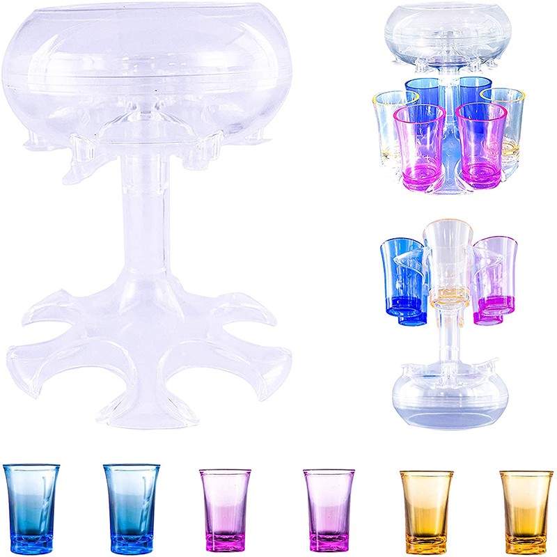 6 Shot Glass Dispenser and Holder