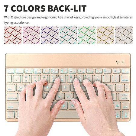 7 Colors Backlight Chargeable Keyboard