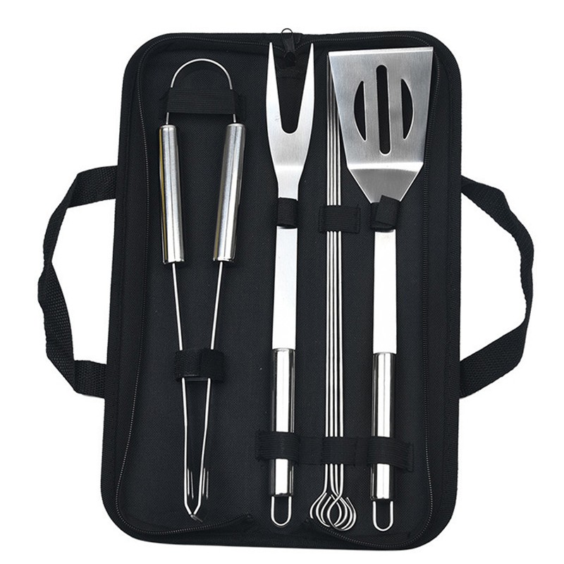7 Piece Stainless Steel BBQ Set