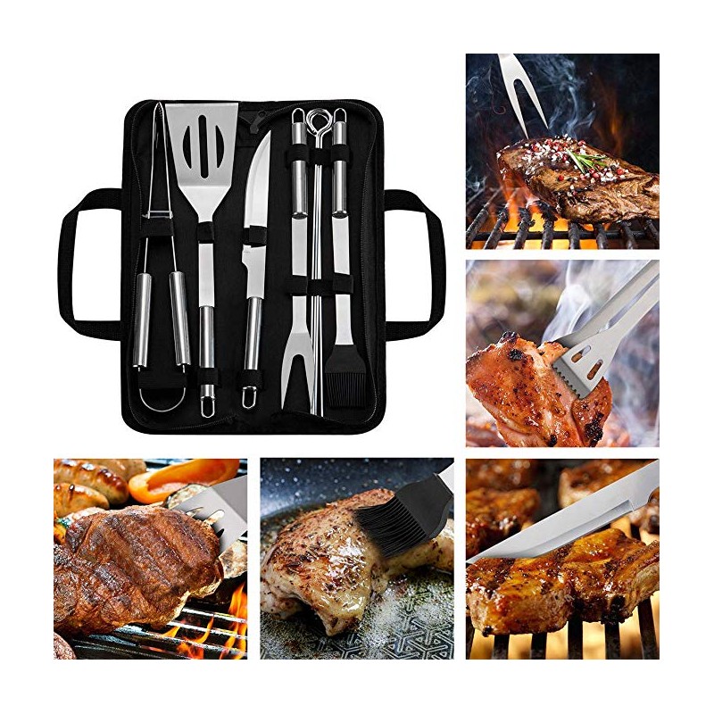 9 Pieces BBQ Grill Tool Set