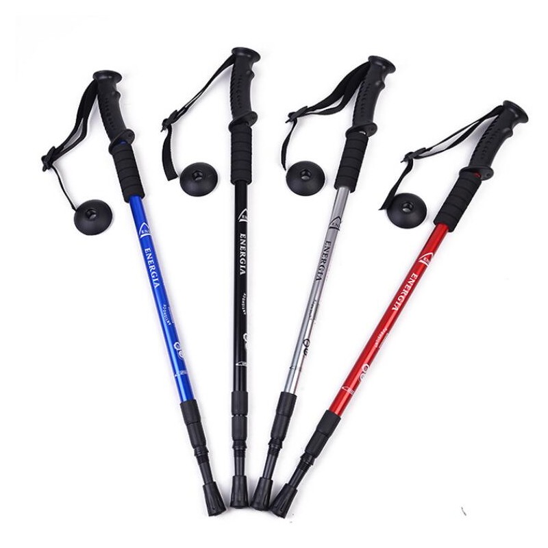 Adjustable Anti Shock Trekking Poles with Compass