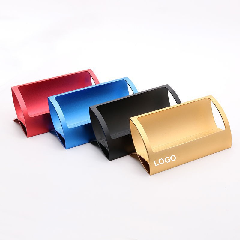 Aluminum Desk Business Card Holder