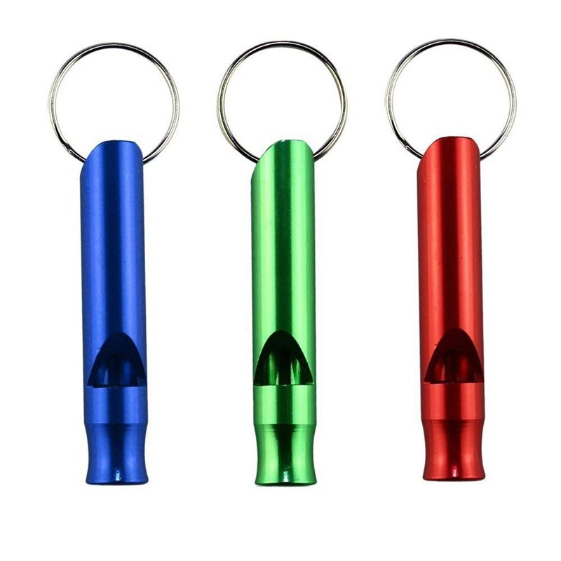 Aluminum Metal Whistle Key Chain