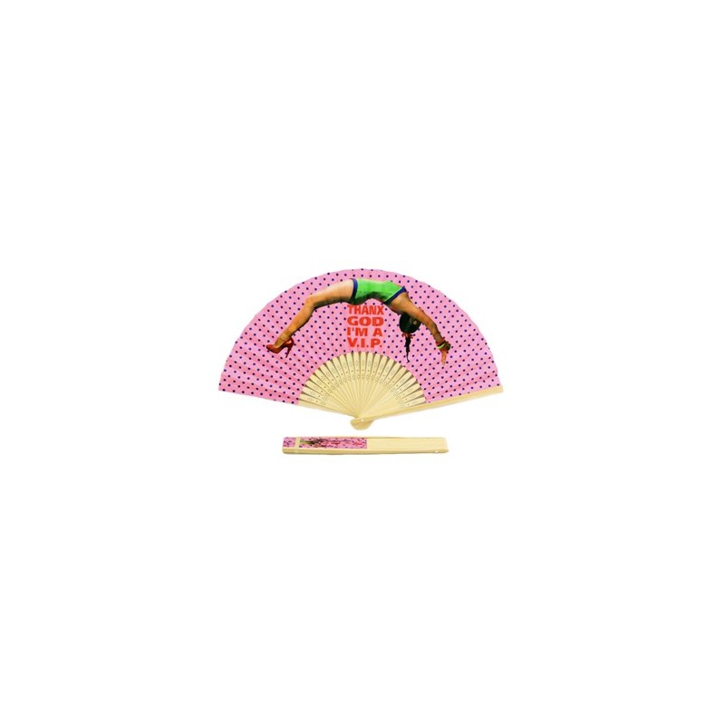 Bamboo Frame Paper Folding Fan