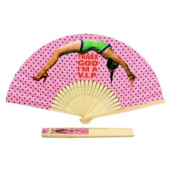 Bamboo Frame Paper Folding Fan