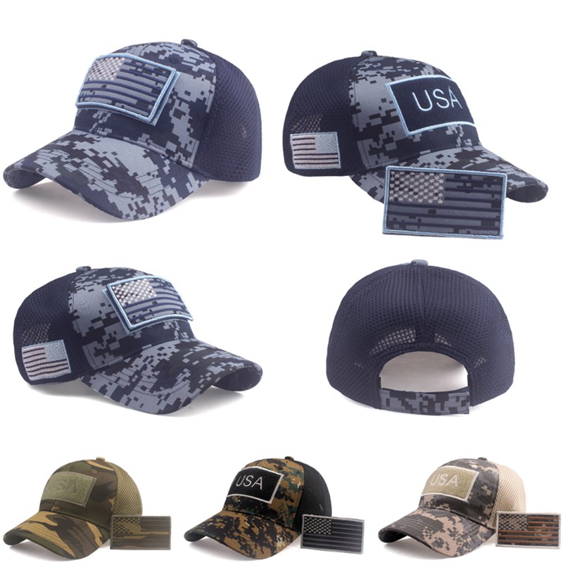 Camo Cap with Customized Patch