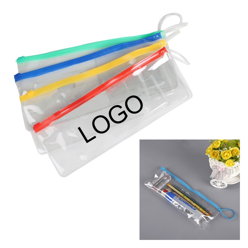 Clear PVC School Pouch Pencil Case Purse