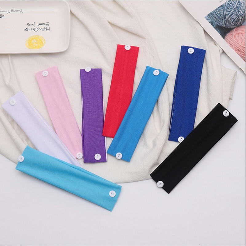 Cooling Button Headband Fask Mask Holder