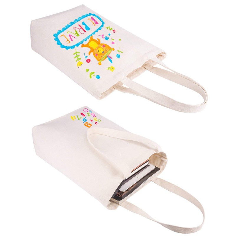 Cotton Canvas Reusable Tote Bags