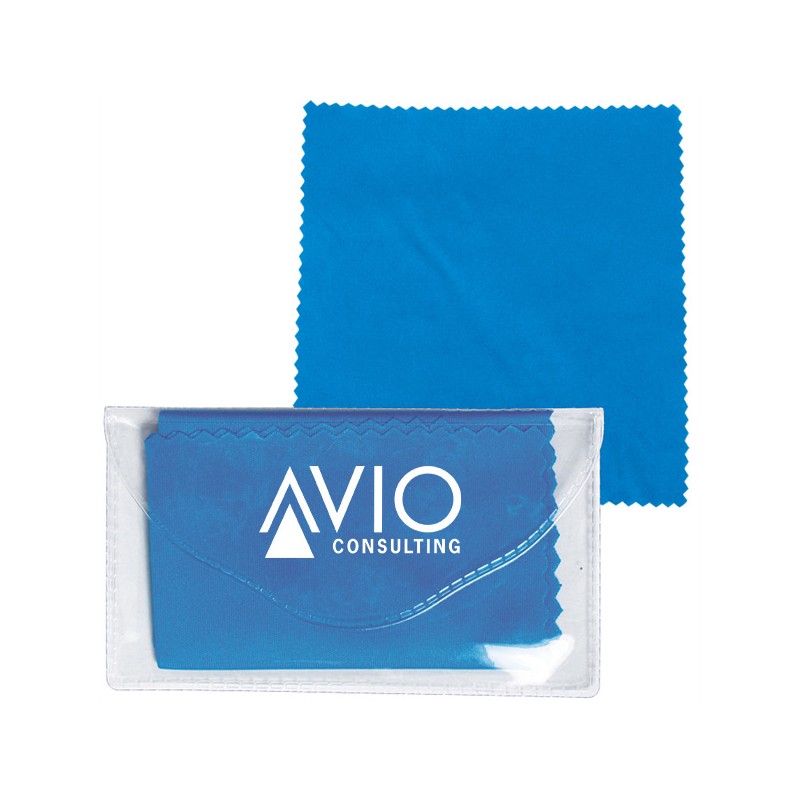 Custom Microfiber Cleaning Cloth In Pouch