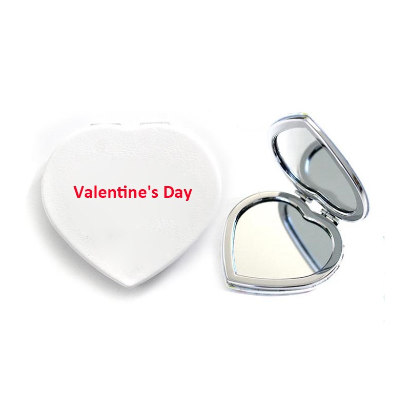Custom Printed Heart Mirror
