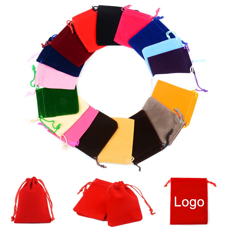 Drawstring Velvet Jewelry Bag