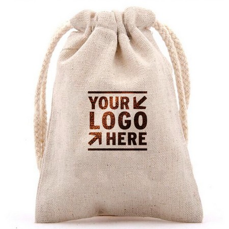 Flax Drawstring Bag